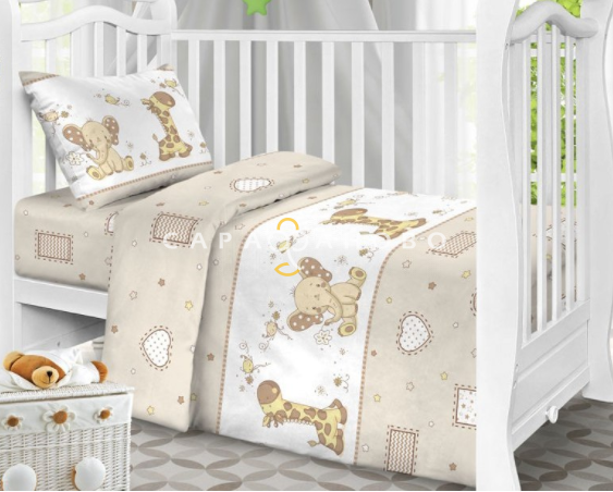 Ткань Бязь 150 см 120 гр рис. 8068/1 Африка