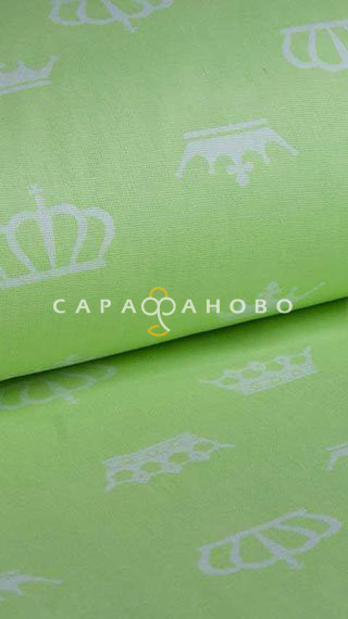 Ткань Бязь детская 150 см 120 гр Короны 1694-1