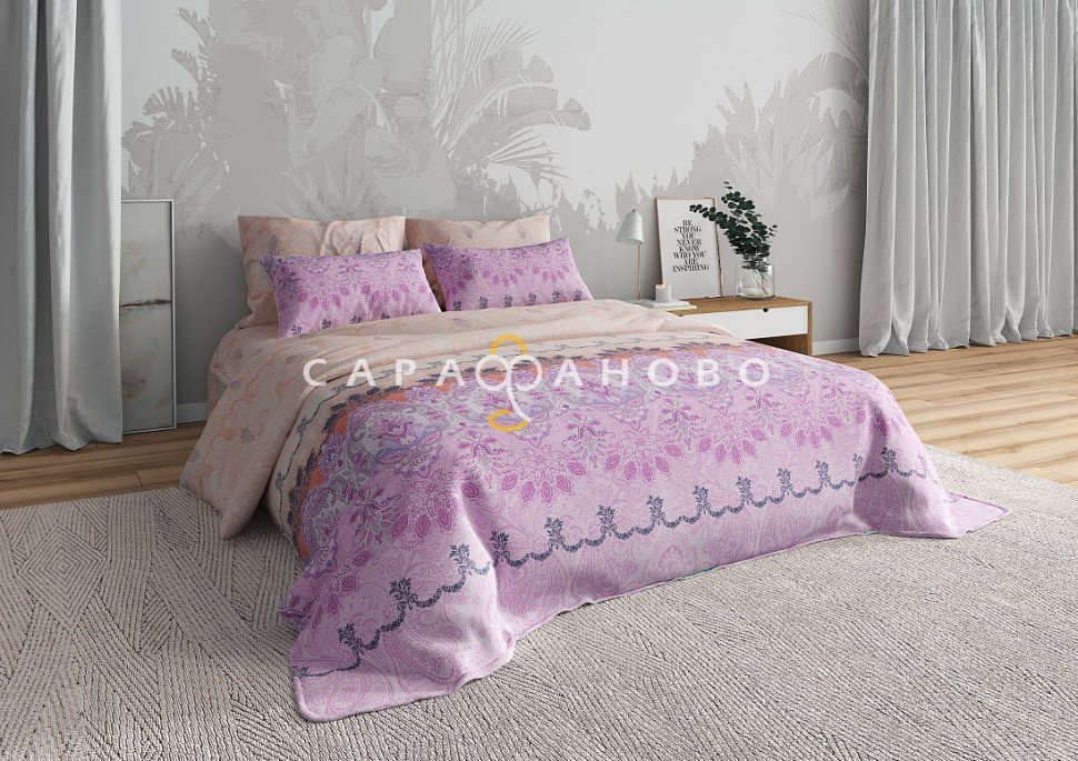 Ткань Бязь 220 см рис. Эвридика 1 (основа)