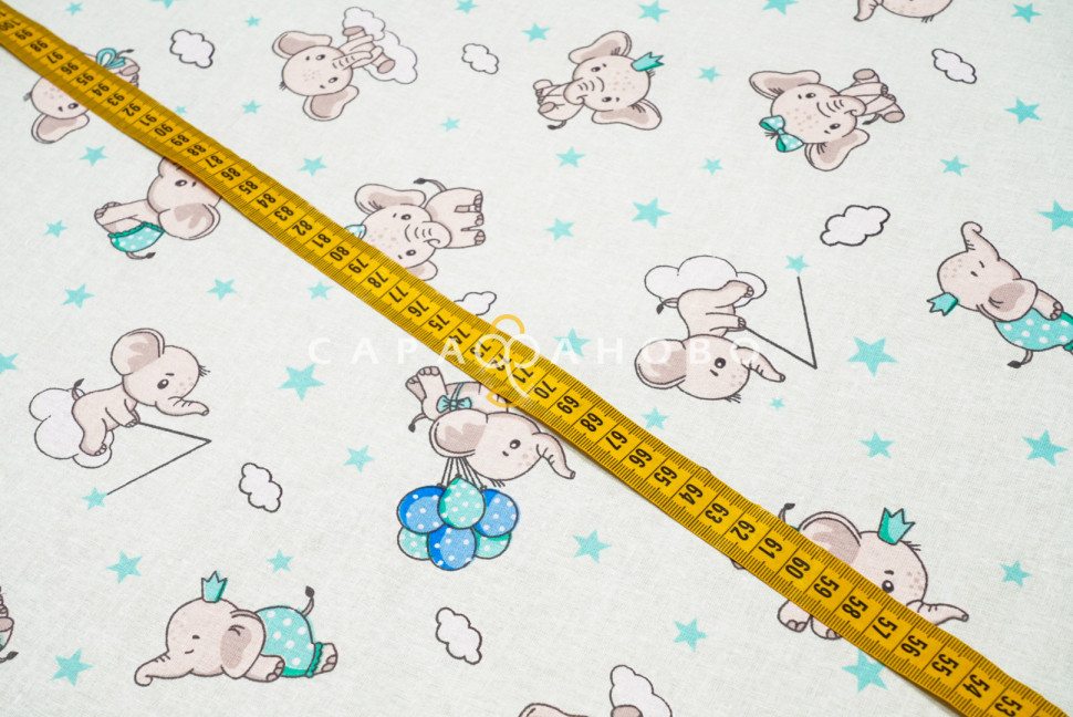 Ткань Ситец 95 см рис 29153 вид 5 Слоник