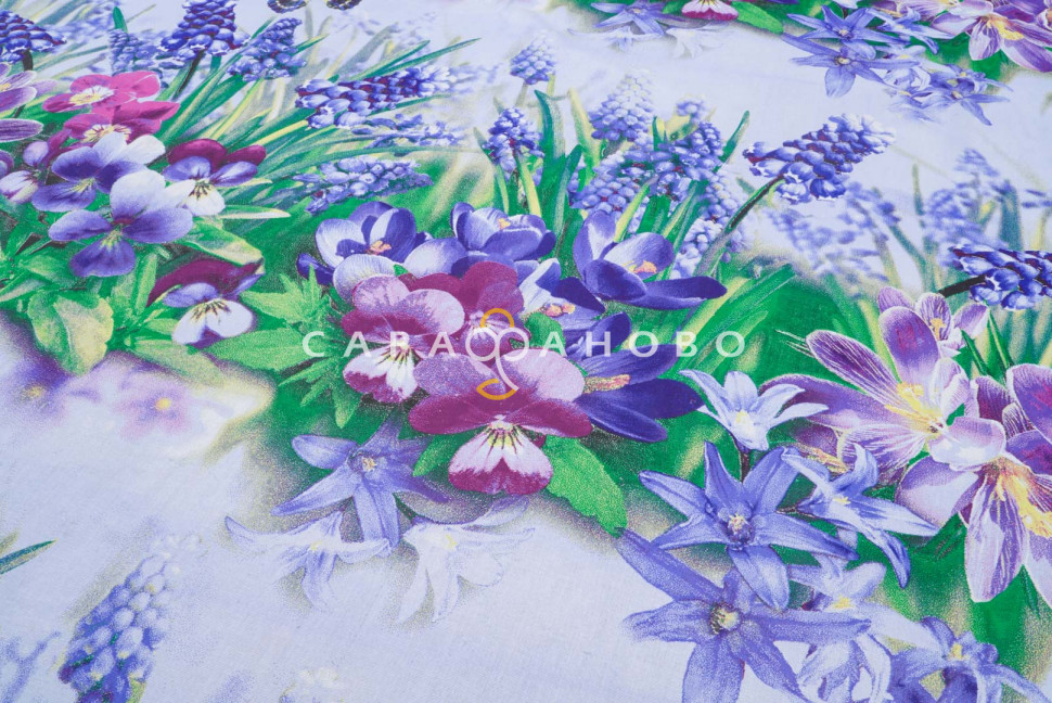 Бязь набивная 150 см рис 1382