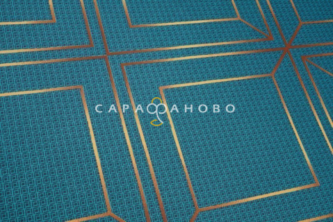 Ткань Сатин 220 см рис. 23002-2 Шарль(зелёный)