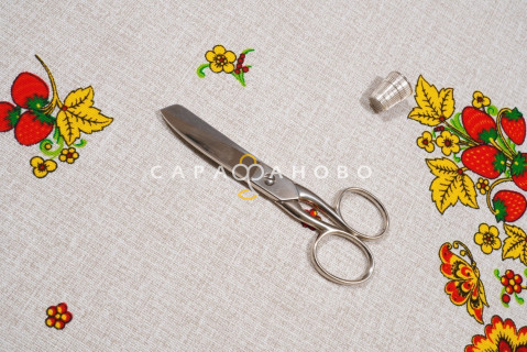 ткань рогожка 150 см "Кадриль" рис 10693-1