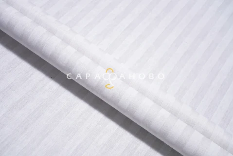 Поплин наб 220/105-007 рис 24641/1 Страйп 1*1 (матовая бель) 