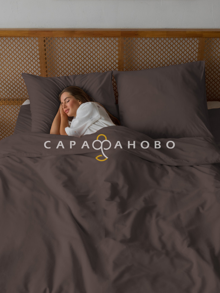 Поплин гладкокрашеный 220 см, 0419 Кофе