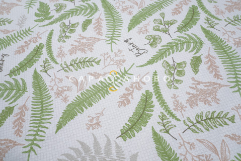 Ткань Рогожка 150 см 170 гр Ботаника (кройная) 2302 вид 1