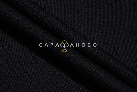 Ткань Диагональ 90 см 200 гр аппретированная арт 21/2 Черная