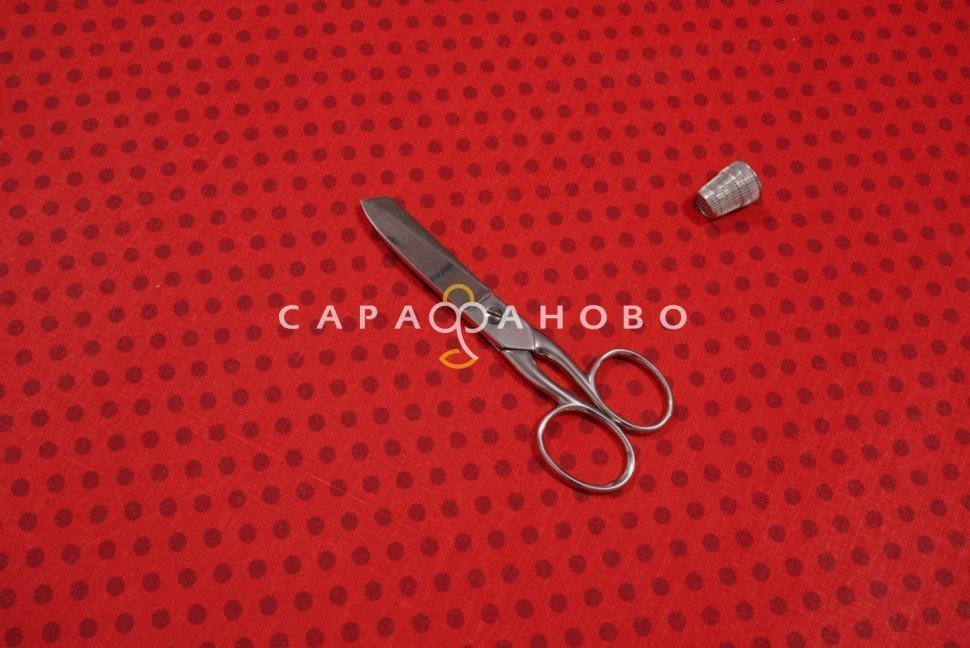 Ткань Бязь дублированная 150 см 10135 вид 5 (вишневый горох)