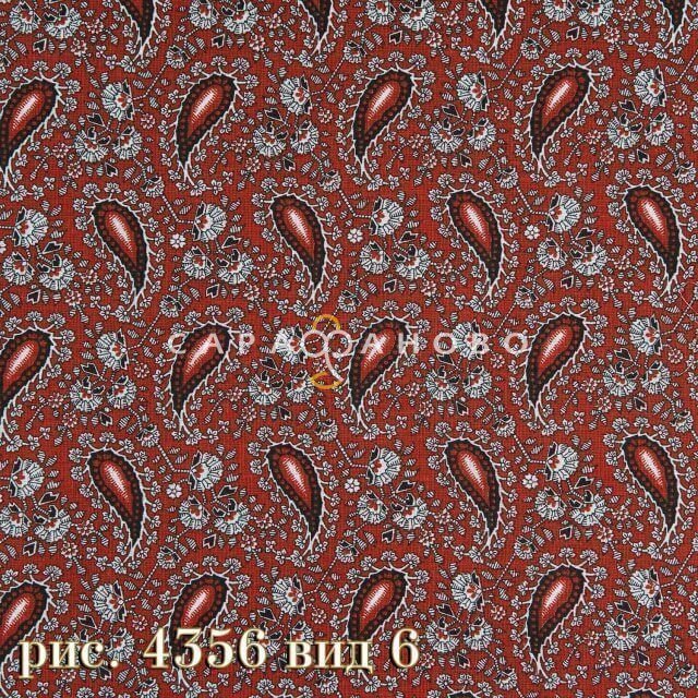 Ткань Бязь 150 см Плательная Коллекция рис 4356 вид 6