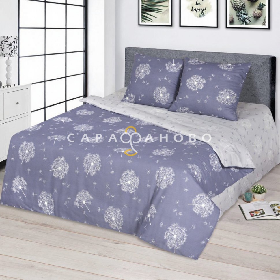 Ткань Бязь 220 см 120 гр рис. Невесомость 12942-1 (компаньон)