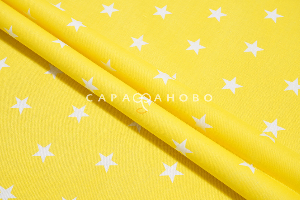 Ткань Бязь детская 150 см 120 гр Звездочки 1700-8