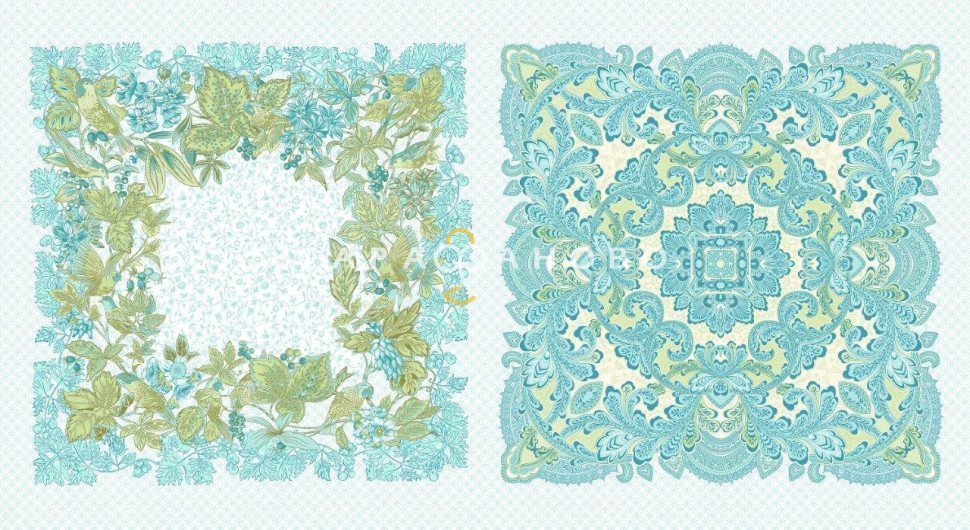 Ткань Бязь Комфорт 150 см Платки головные рис 13320 вид 4