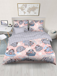 Поплин наб 100П-5 150  500233/1 Hippo girl Д