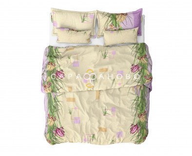 Ткань Бязь 150 см 120 гр рис. 3в2/3 Ирисы