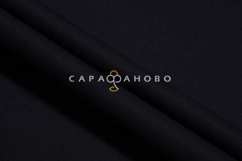 Ткань Саржа 150 см 260 гр №316 Чёрный