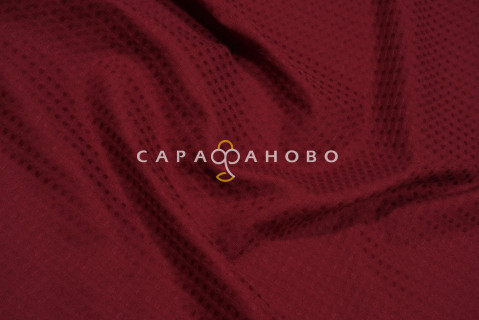 Полотно вафельное 150 см (7х7) гл/кр №036 Бордо