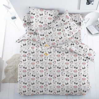 Ткань Перкаль 150 см рис 13383 вид 1 "Кошки"