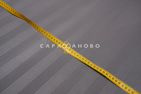 Ткань Микросатин Страйп 3х3 240 см 95 гр диз Графит