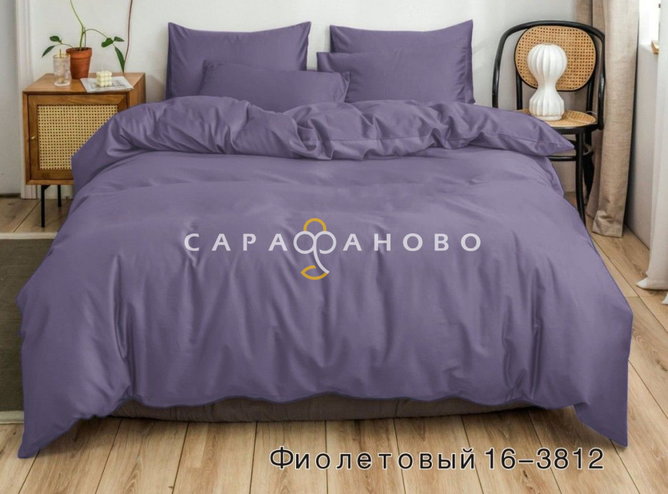 Ткань Полисатин (микрофибра) 220 см 80 гр диз. 16-3812 Фиолетовый