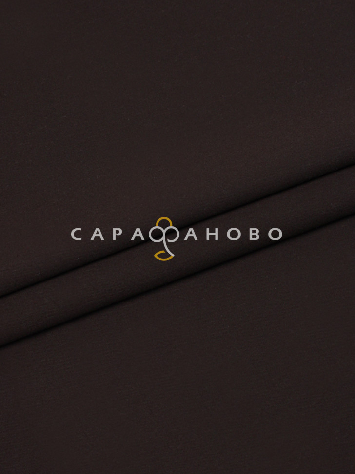 Твил гладкокрашеный 150 см, 098 Коричневый 210 +/- 10 г/м2