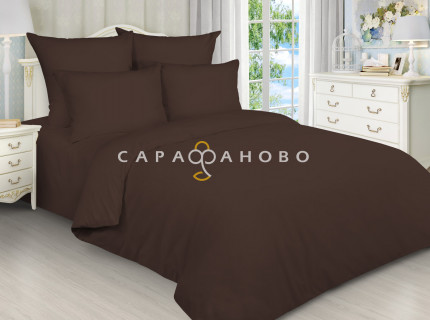 Ткань Поплин 220 см глк 110 гр цв.18500 ирландский кофе