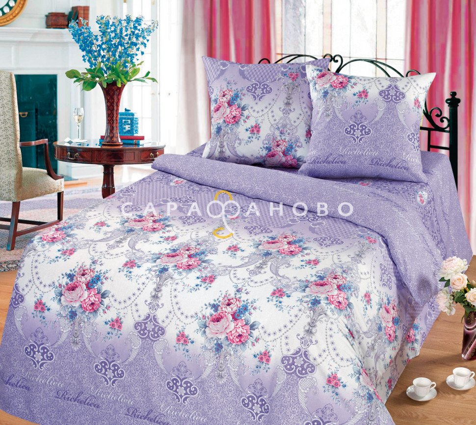 Ткань бязь 220 см рис 10251/1 Ришелье