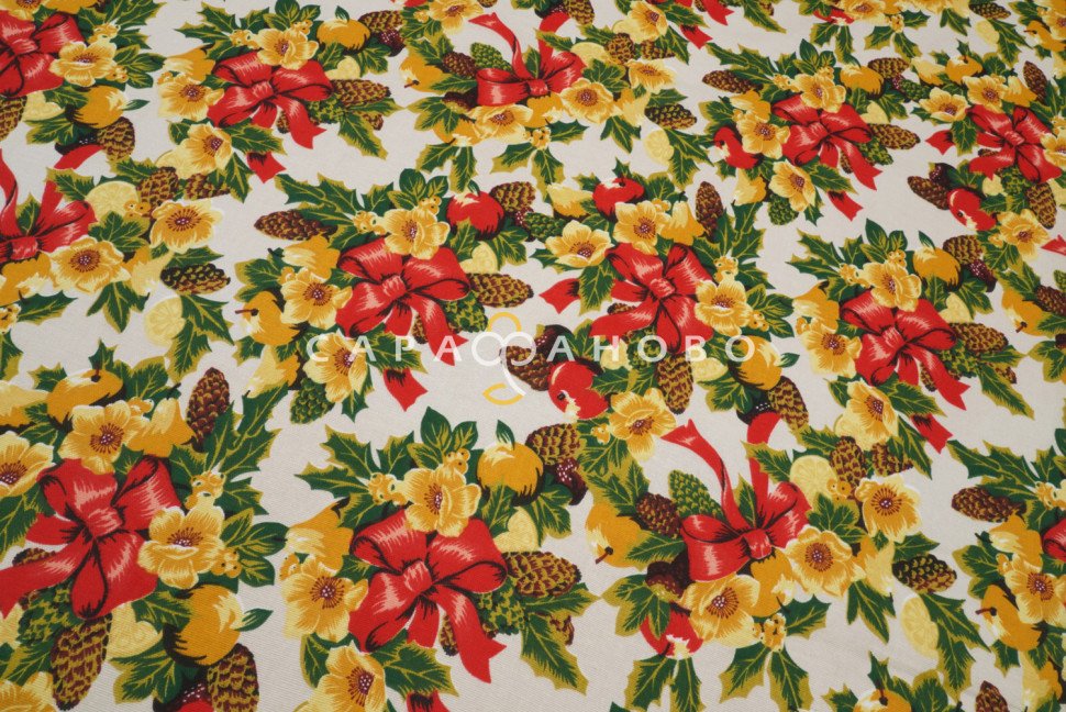 Ткань Рогожка 150 см рис. 9351-1 