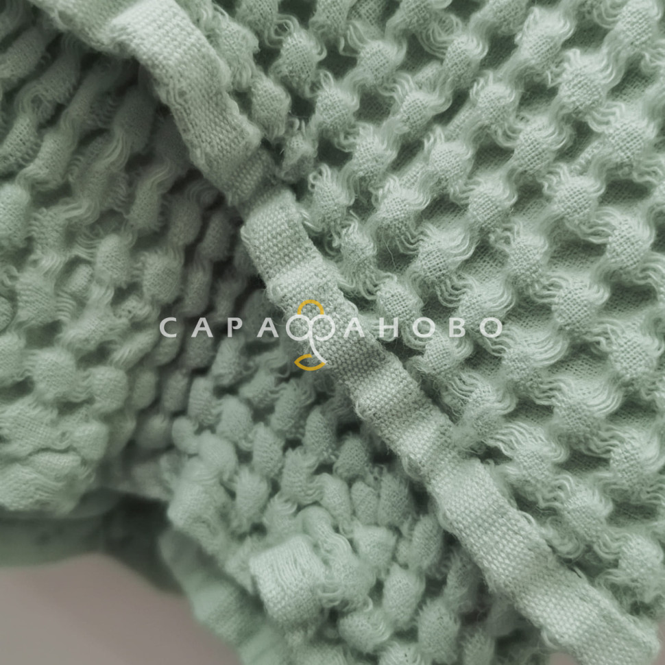Полотно вафельное 150 см гладкокрашеное арт. 169 86077-8 светло-бирюзовый АК