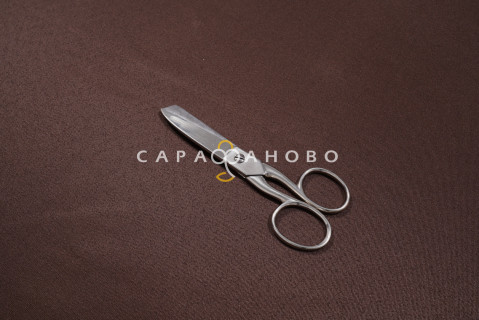 Ткань Грета гл/кр 150см 200гр коричневый 15