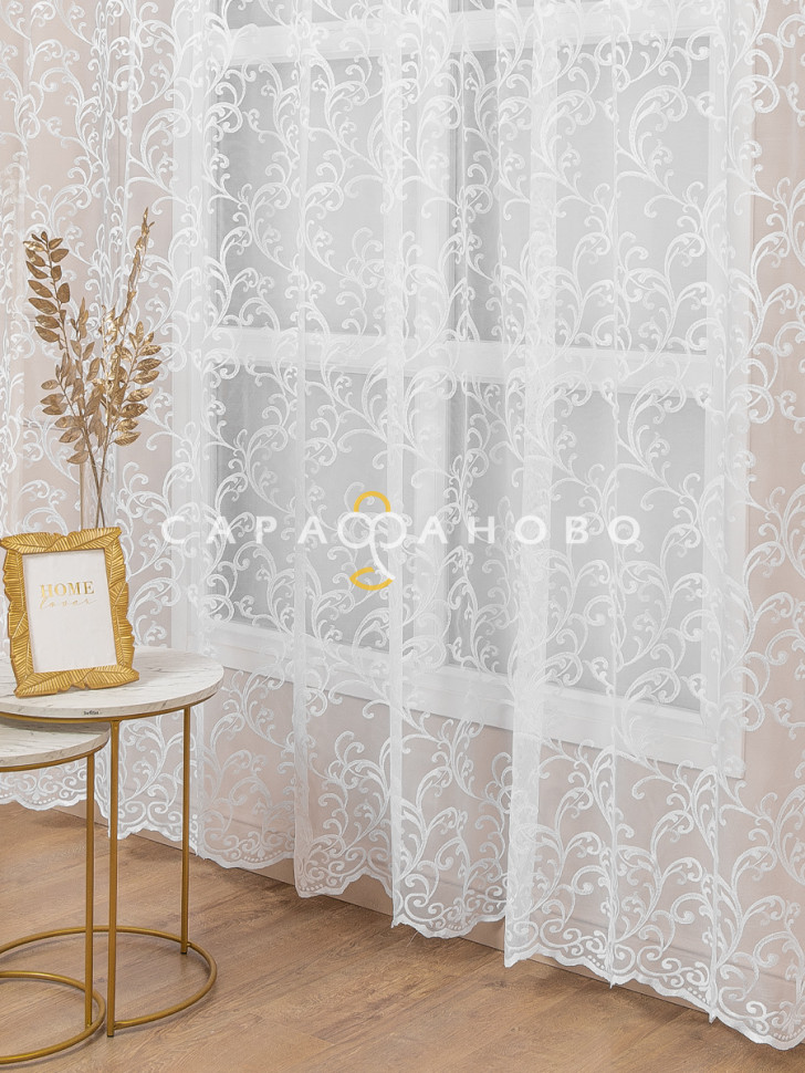 Ткань Тюль жаккардовый 280 см рис Вензеля 4002/280