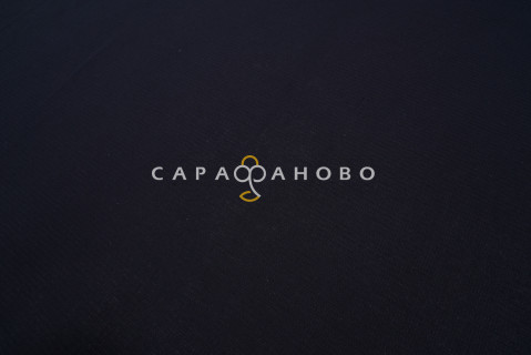 Ткань Вафельное полотно 150 см Чёрный