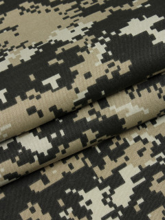 Ткань Саржа костюмная набивная 150 см, 860-2 Точка
