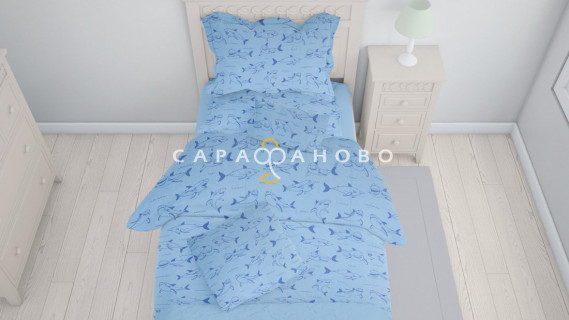 Ткань бязь 150 см рис 9760 Фишки (компаньон)