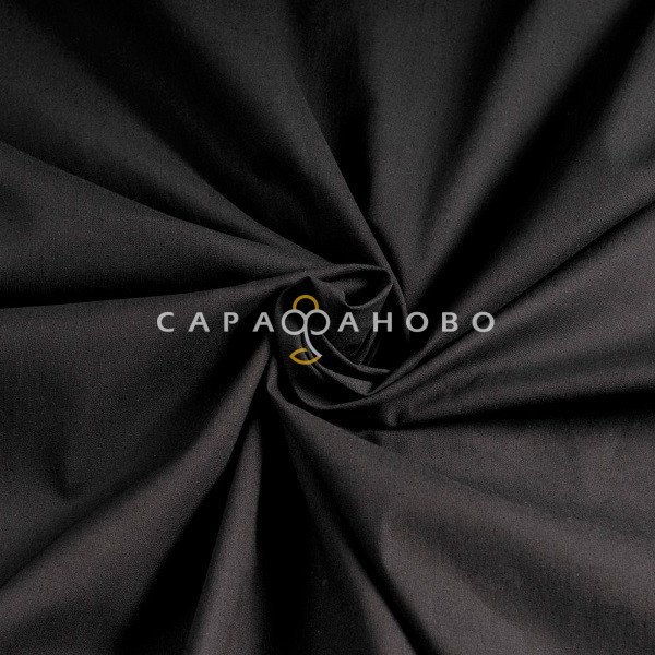 Ткань Бязь Премиум гладкокрашеная 150 см арт. 262 Черная