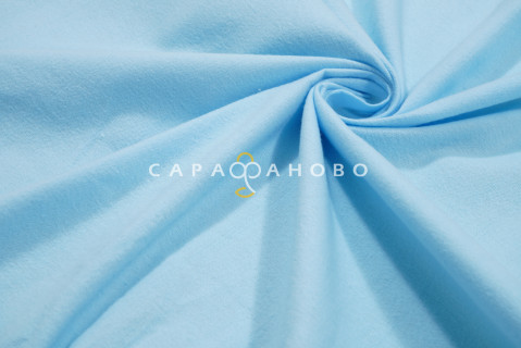 Ткань Фланель гл/кр 75 см Cветло-голубой 129
