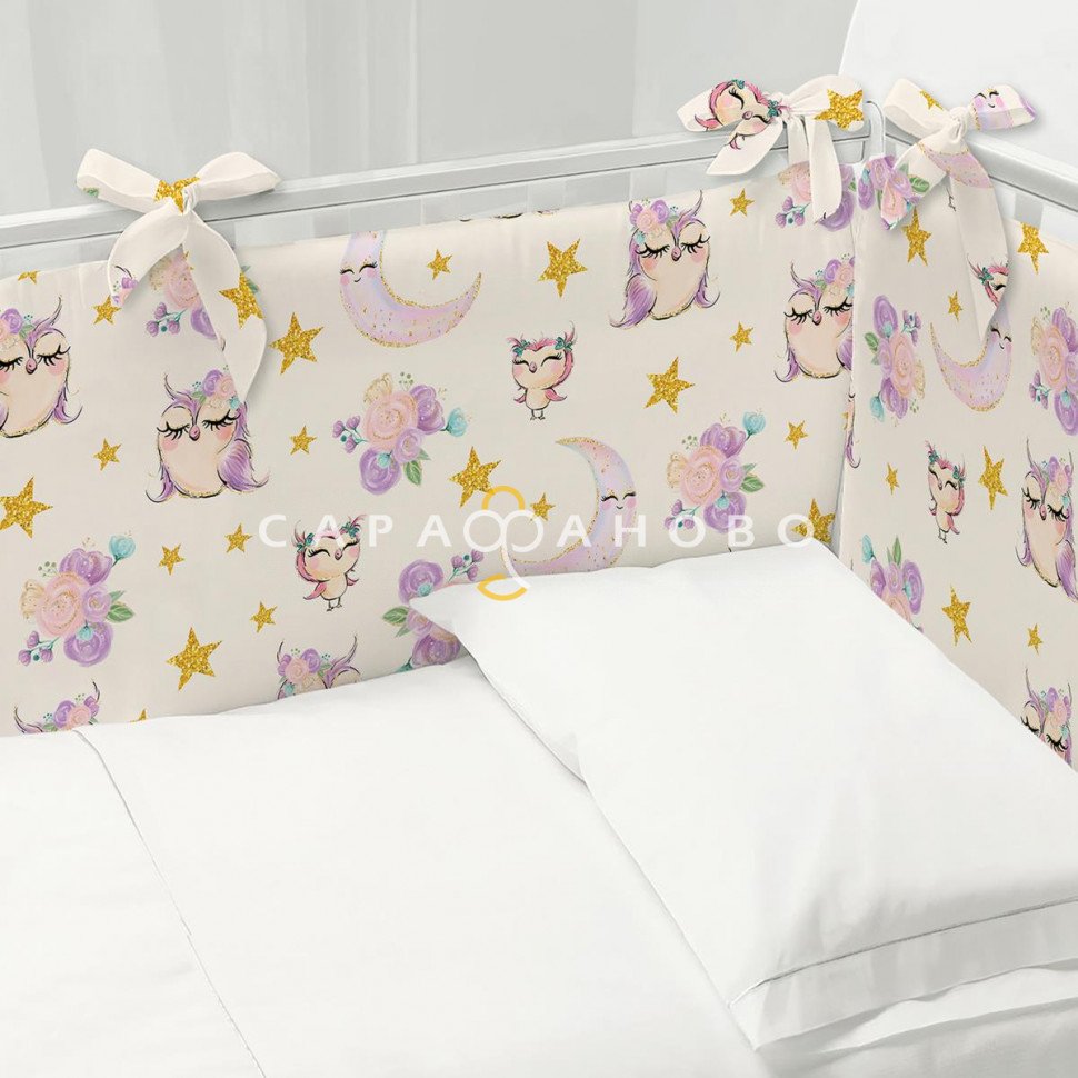Бортики в кроватку Juno 13232-1 Cute owls