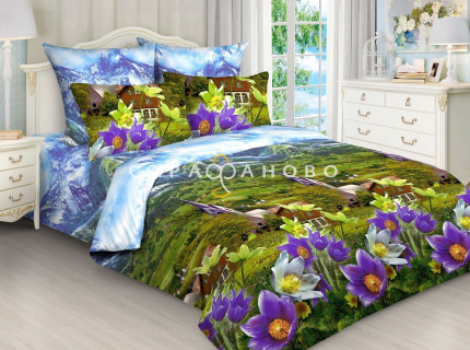 Бязь набивная 220 см рис 4227