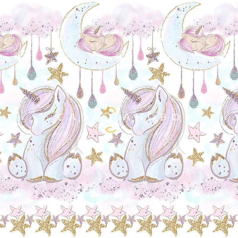 Ткань Перкаль 150 см Unicorns Модель 1 рис 13247 вид 1