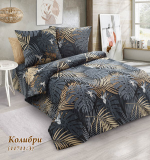 Ткань Бязь 220 см 120 гр рис 11711/3 Колибри (основа)