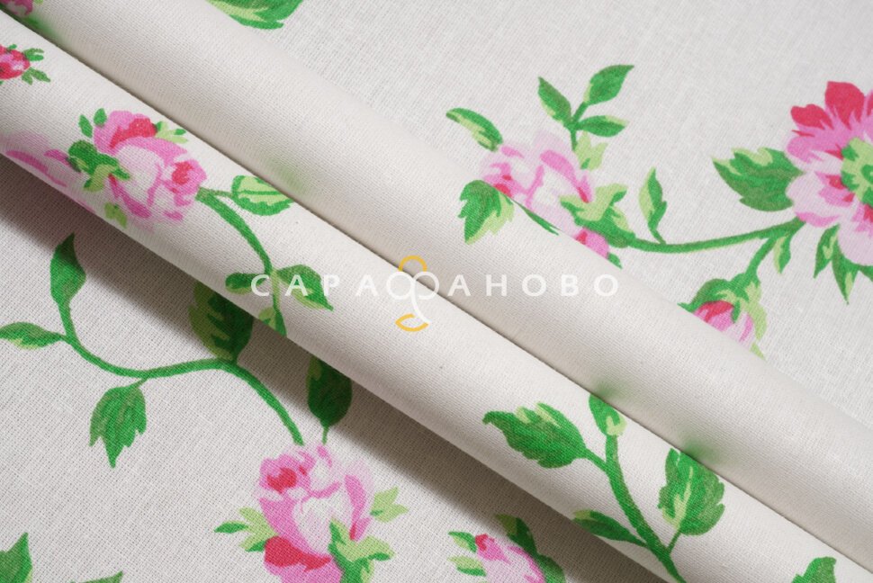 Ткань Бязь 150 см 140 гр рис. 79в9/2 Розы