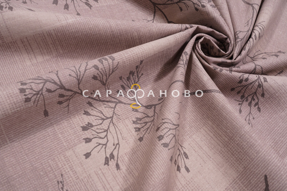 Ткань Бязь 150 см 120 гр рис. 295в1/1 Ботаника