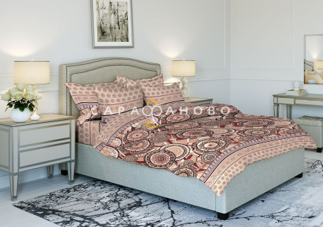 Ткань Бязь 220 см рис.  9252-2 "Ореол"
